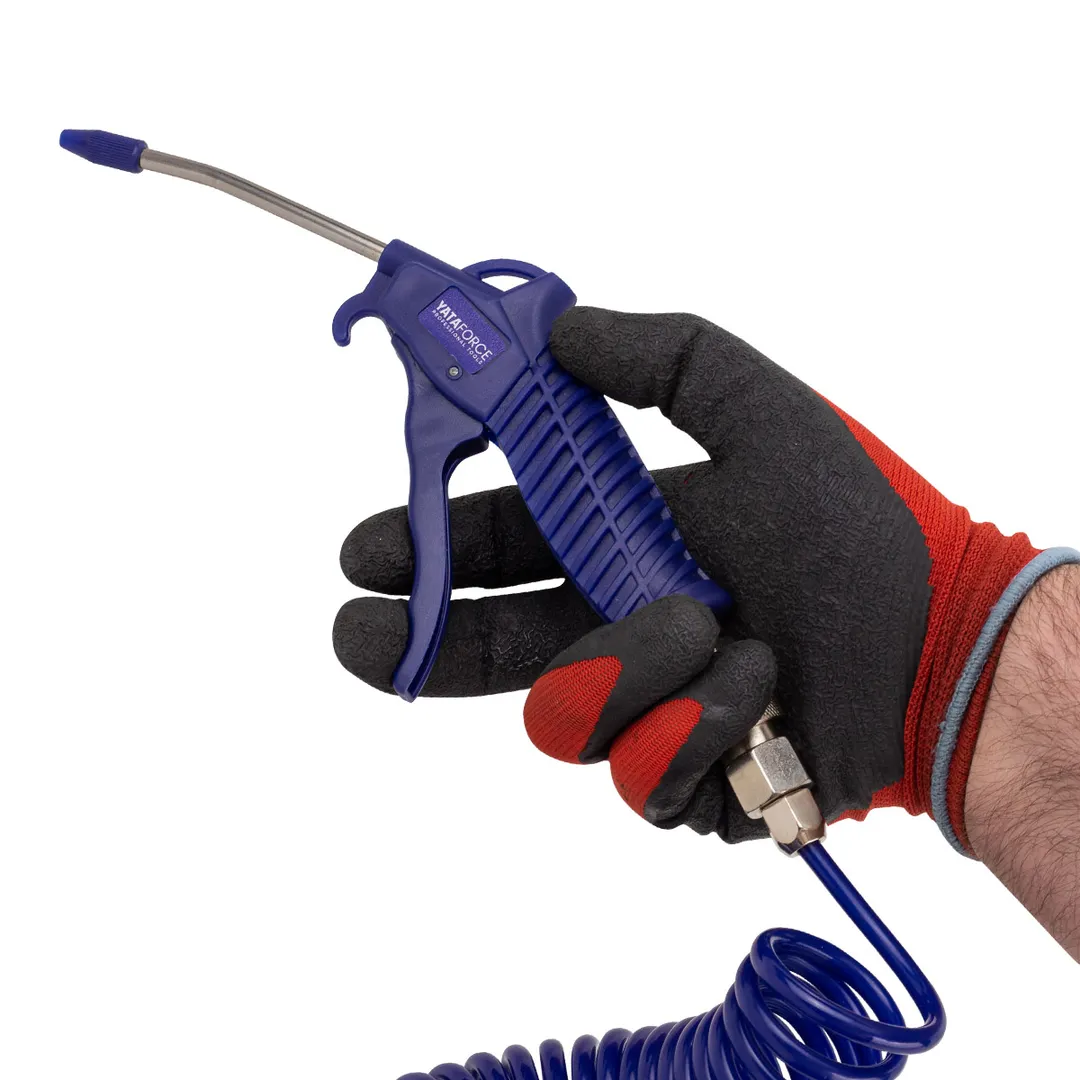 Пистолет обдувочный 100 мм со шлангом и фитингом YATAFORCE YF-SG-01