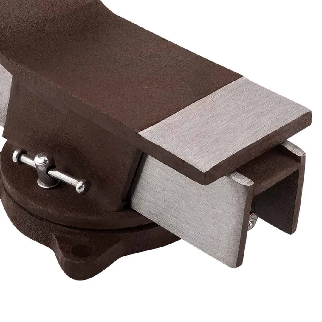 Тиски стальные поворотные с наковальней FORSTIME FT-6540806W