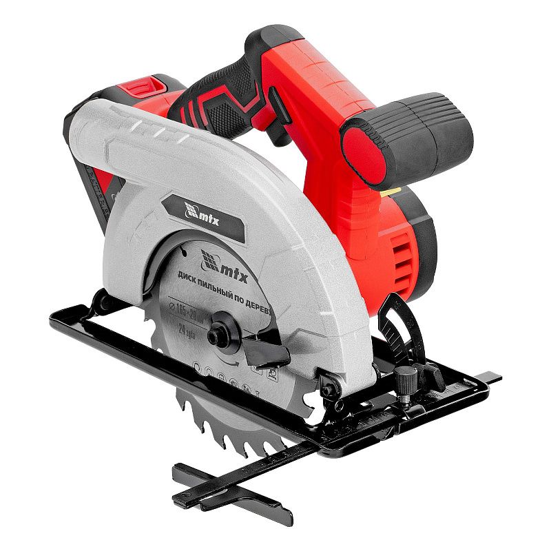 Пила циркулярная аккумуляторная CCSU-20-165, 165 мм, Li-Ion, 20 В MTX 27480