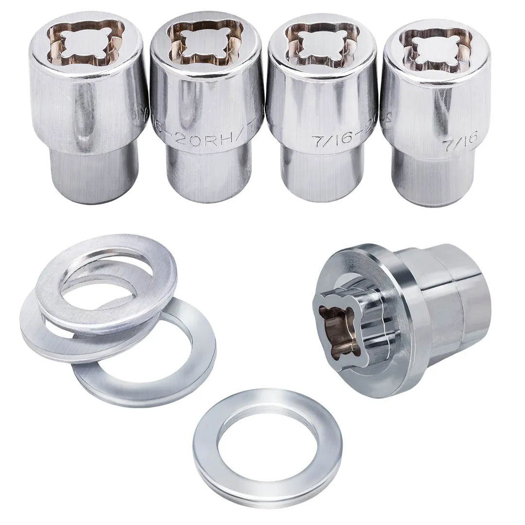 Набор секретных гаек на колесные диски 7/16''RH 5 пр. Forsage F-643105