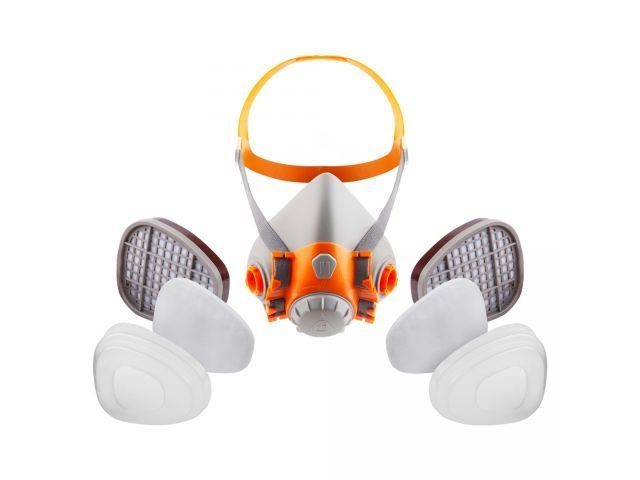 Полумаска 6500 с фильтрами 6510 А1 с предфильтрами и с держателями, комплект, р-р L JETA SAFETY J-SET6500-L