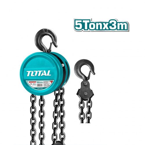 Таль ручная цепная 3 м 5 т TOTAL THT1651