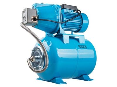 Станция водоснабжения автоматическая BP-1100, 1100 Вт, 3100 л/ч, 45 м, 5 бар макс, корпус насоса чугун, бак 24 л, DGM BP-1100