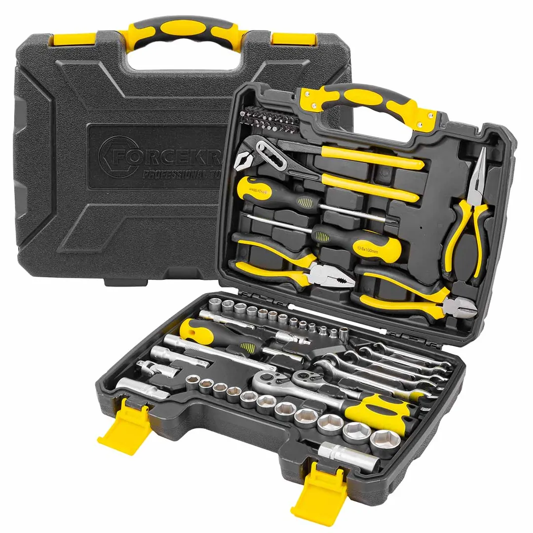 Набор инструментов 65 пр. 1/4''&3/8'' 6-гр. ForceKraft FK-3651