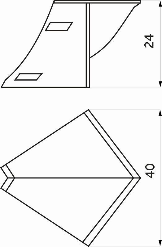 Уголок ПВХ внутрен. к плинтусу LР NW коричневый темный, 64, EL-MECH-PLAST 42585