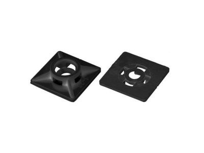 Площадка для хомут-стяжки 19х19 мм черная, 1000 шт в пакете Starfix SM-81103-1000