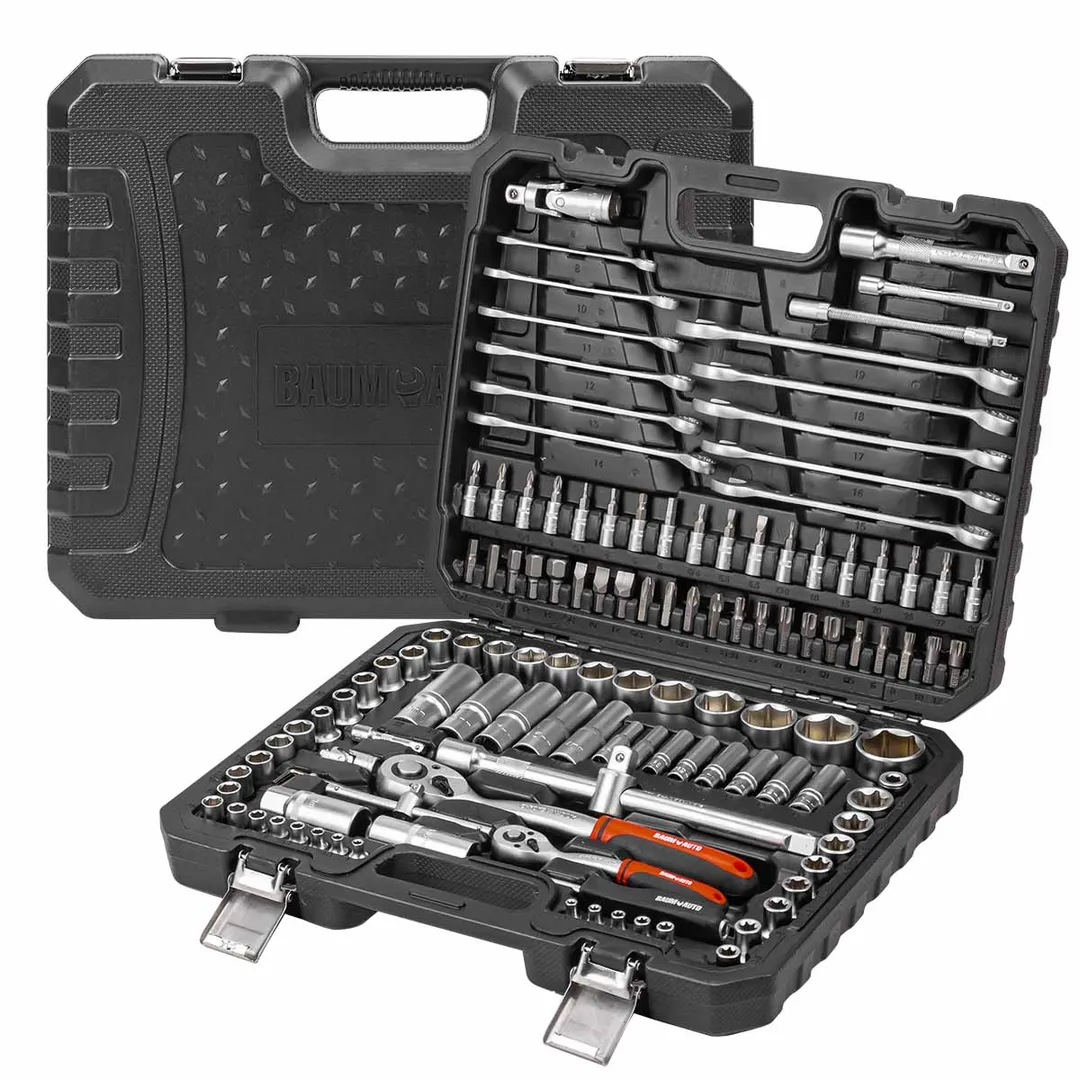 Набор инструментов 125 пр. 1/4''&1/2'' 6-гр BaumAuto BM-41252-5