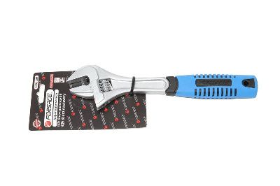 Ключ разводной с прорезиненной рукояткой кованная сталь 300 мм. захват 0-60 мм. Forsage F-649250E