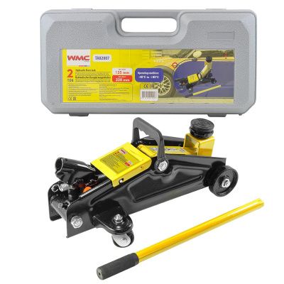 Домкрат подкатной гидравлический 2 т, 135-320 мм в кейсе WMC TOOLS WMC-TA82007(кейс)