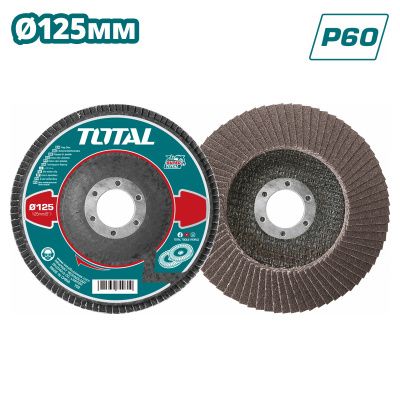 Круг лепестковый 125x22,2 мм P60 TOTAL TAC631252