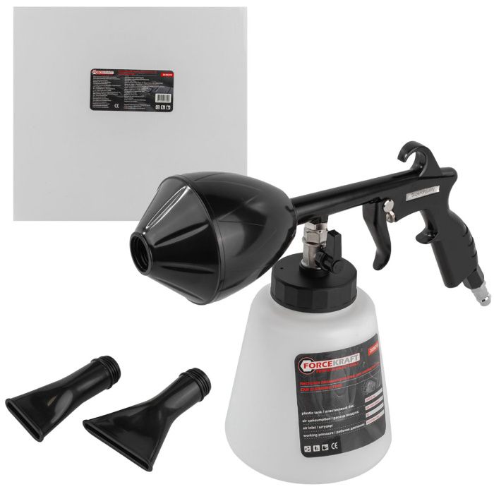 Пистолет пневматический для химчистки а/м, емкость 1 л ForceKraft FK-203824A