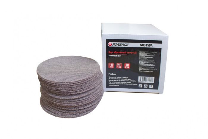 Круг абразивный сетчатый 115 мм Grit 240, 50 шт, Forsage F-SD4240A