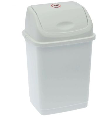 Ведро дя мусора "Камеия" 8 л, беый РУССПЛАСТ РП-1012бел