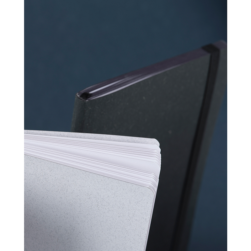 Блокнот "Wool & cotton", А5, 96 листов, линейка, черный