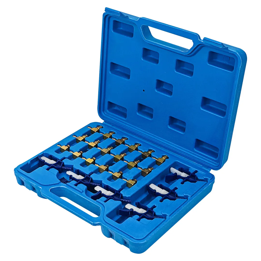 Набор адаптеров для тестера обратки дизельных форсунок системы Common Rail 24 пр. RockForce RF-40110124