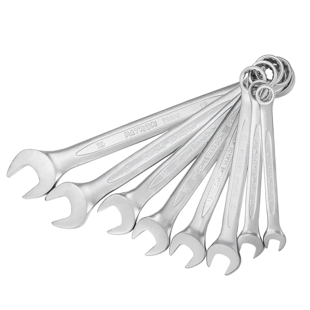 Набор ключей комбинированных 8 пр 8-19 мм PATRON P-5086MP