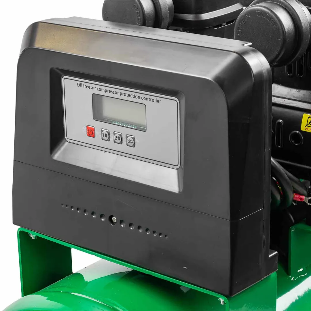 Компрессор поршневой с прямым приводом, 6 цилиндров, безмасляный, ресивер 100 л, 3.3 кВт, 8 бар, 630 л/м, 230В RockForce RF-TB265-100 OIL FREE