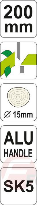 Секатор для живых веток d15 мм 200 мм Al Yato YT-8849