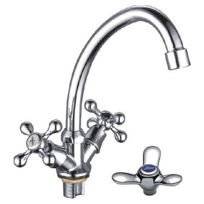 Смеситель для кухни, цинк, хром Ledeme L4912