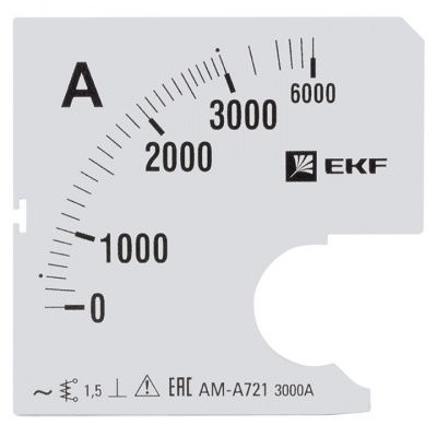 Шкала сменная для A721 3000/5А-1,5 EKF PROxima s-a721-3000
