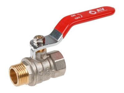 Кран шаровый 1/2'' нар.-вн. ручка PN30 AV Engineering AVE140012