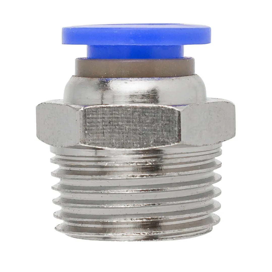 Фитинг для пластиковых трубок 8 мм-наружная резьба 3/8'' RockForce RF-SPC08-03