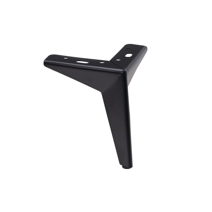 Опора мебельная мет. HELLY h150 угловая черный матовый AKS 114003