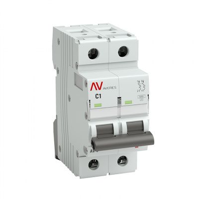 Выключатель автоматический AV-6 DC 2P 1A (C) 6kA EKF AVERES mcb6-DC-2-01C-av