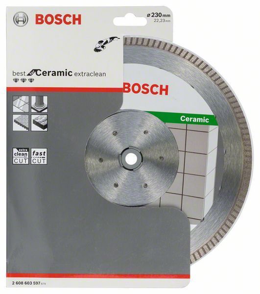 Алмазный круг Best for Ceramic Extra-Clean Turbo 125x22,23 мм BOSCH (2608602479)