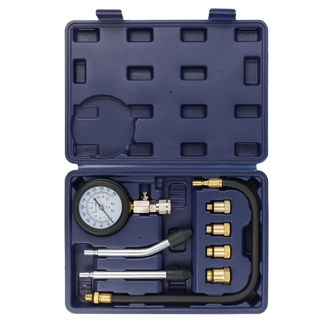 Индикатор компрессии бензинового двигателя Profi 8 пр. 0-21Bar, М10-М21 YATAFORCE YF-908G1