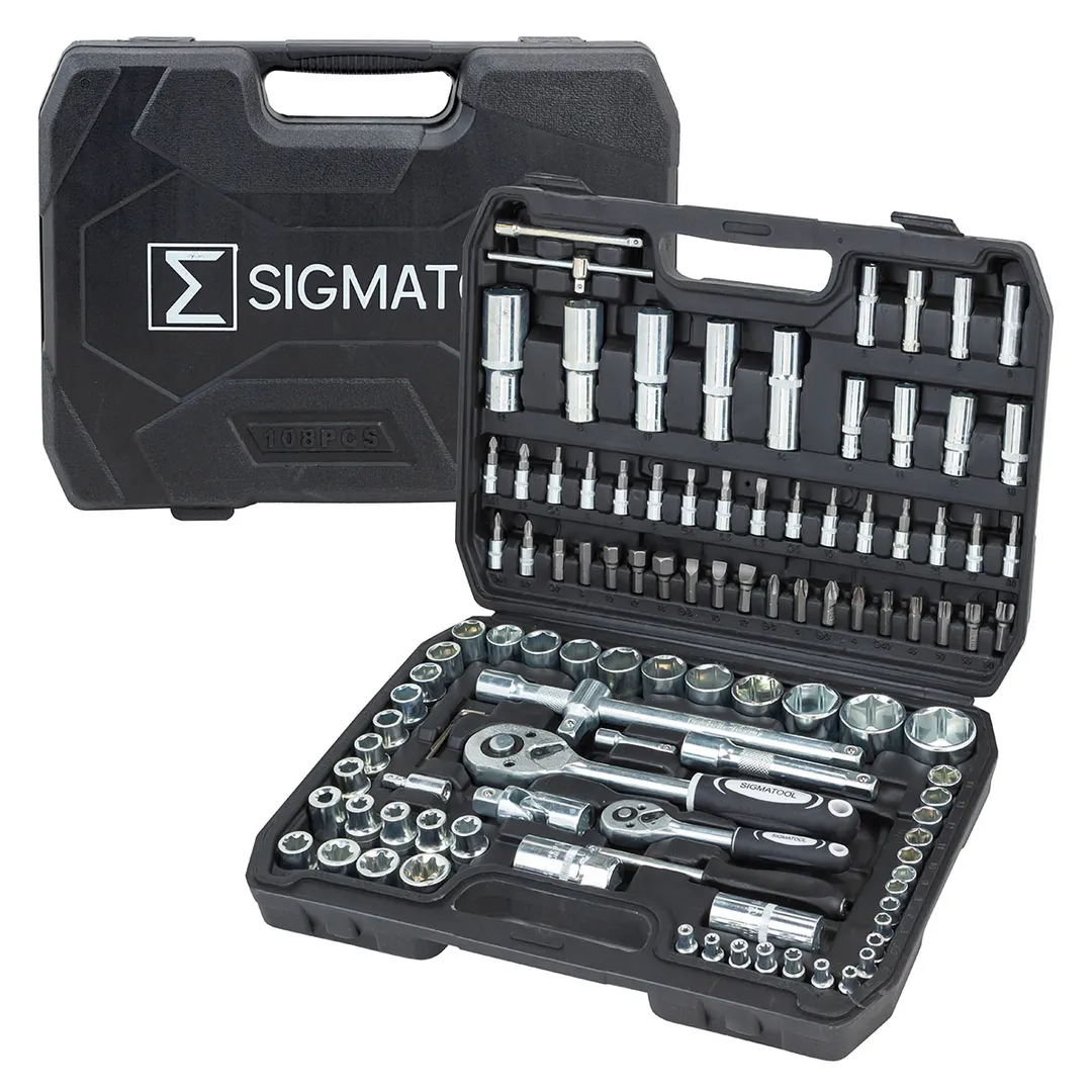 Набор инструментов 108 пр 1/4''&1/2'' 6-гр SIGMATOOL Sigmatool-41082-5