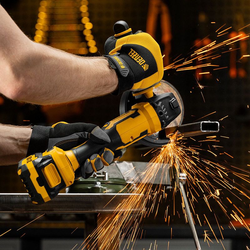 Машина шлифовальная угловая аккумуляторная бесщет. AGH-BL-20-125, Li-Ion, 20 В Denzel 27010