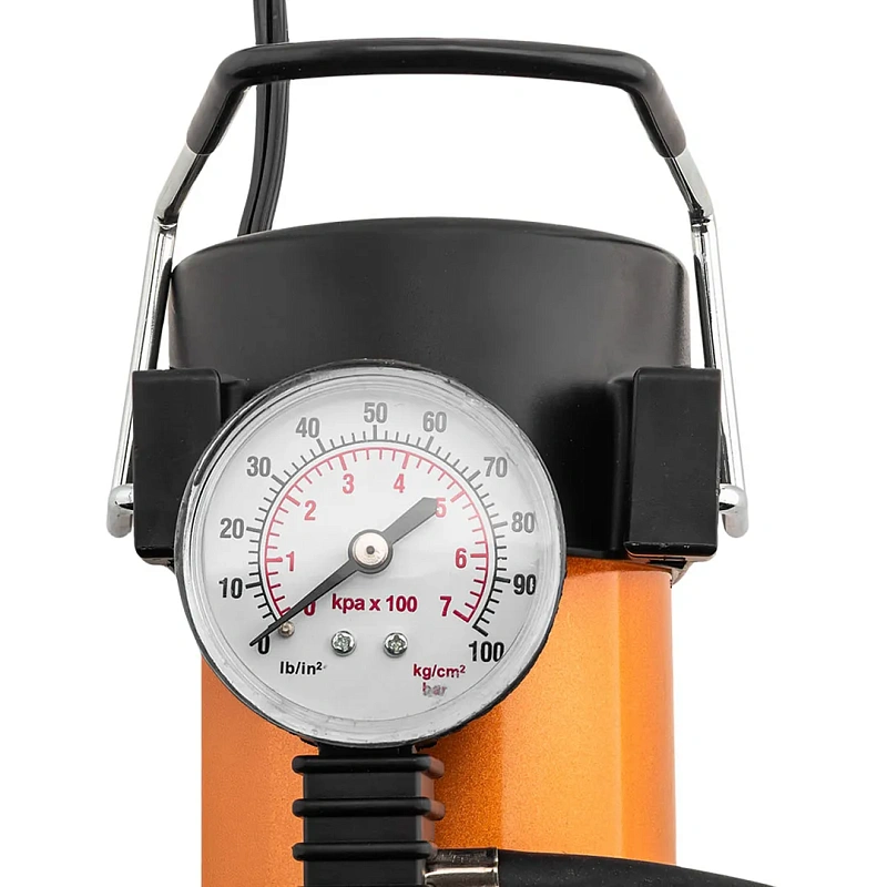 Компрессор автомобильный поршневой с аналоговым манометром, 12В, 10А, 30л/мин, 7бар, в сумке ForceKraft FK-580