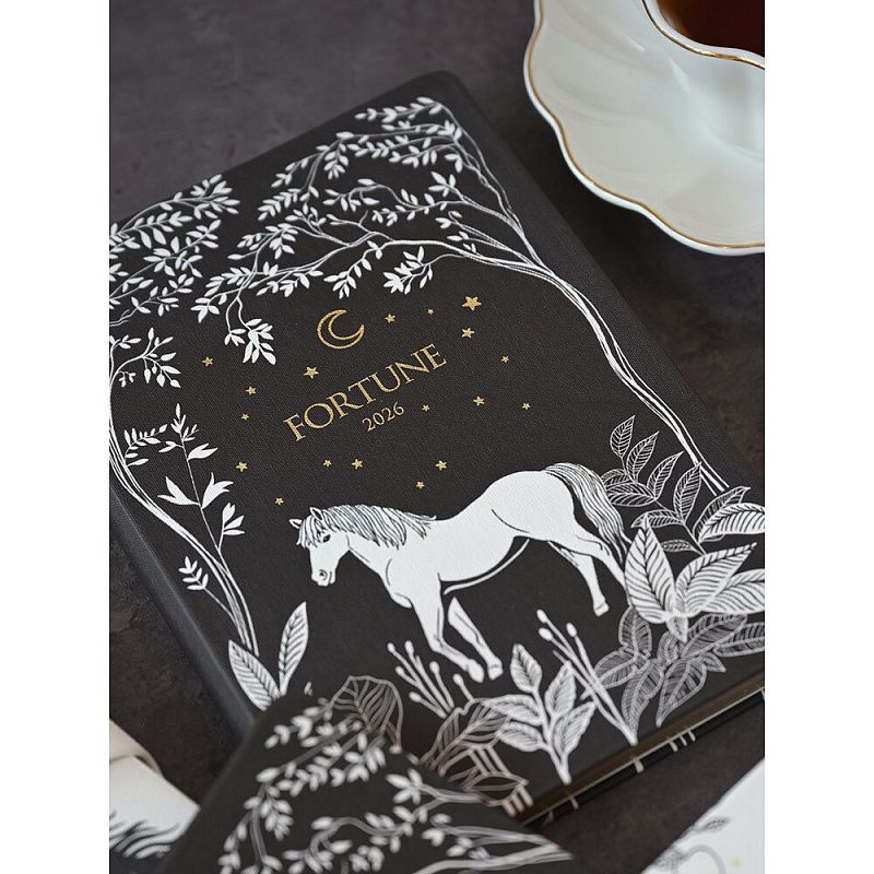 Ежедневник датированный "Fortune" на 2026 год, А5, черный