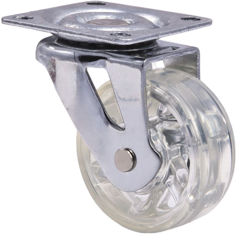 Колесо меб. SHIFT d50 h67 с площадкой, черный AKS 120179