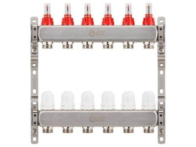 Коллекторная группа AVE136, 6 вых., AV Engineering AVE13600106K
