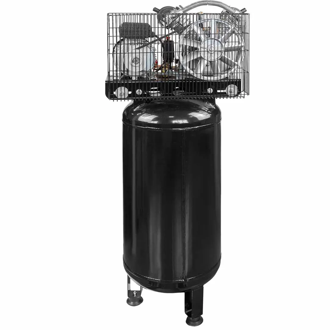 Компрессор 2-х поршневой с ременным приводом вертикальный 2.2кВт, ресивер 100 л, 250 л/м, 220В RockForce RF-265-100( vertical)