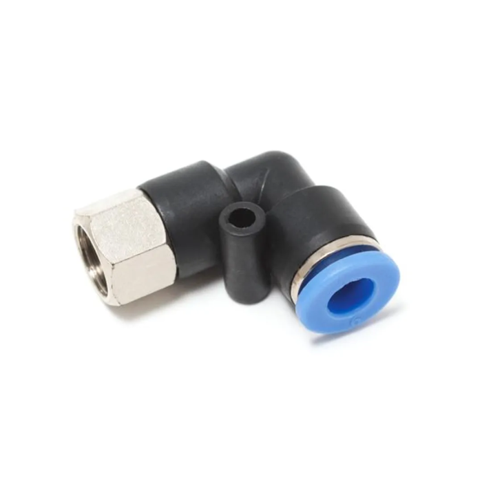 Фитинг угловой для пластиковых трубок 6 мм-внутренняя резьба 1/8'' RockForce RF-SPLF06-01