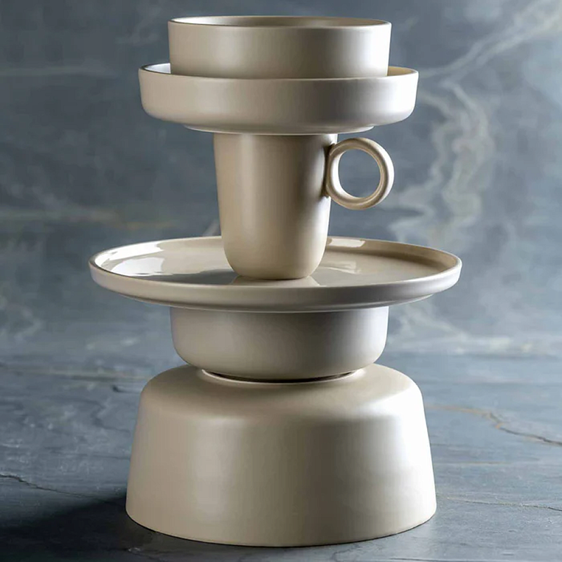 Чаша керамическая "ROMA", 22 см, бежевый