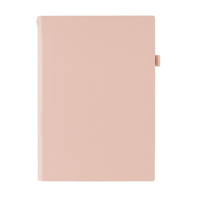 Ежедневник недатированный "Grand", А5, 256 страниц, линейка, кожзам, пудровый розовый