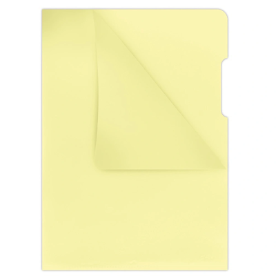 Папка-уголок "Donau", A4, 180 мк, прозрачный желтый