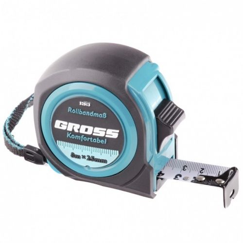 Рулетка Komfortabe, обрезиненный корпус Gross