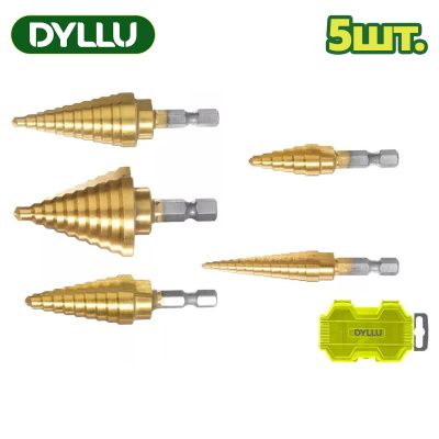 Набор сверл ступенчатых DYLLU DTJD3405 (5 шт)