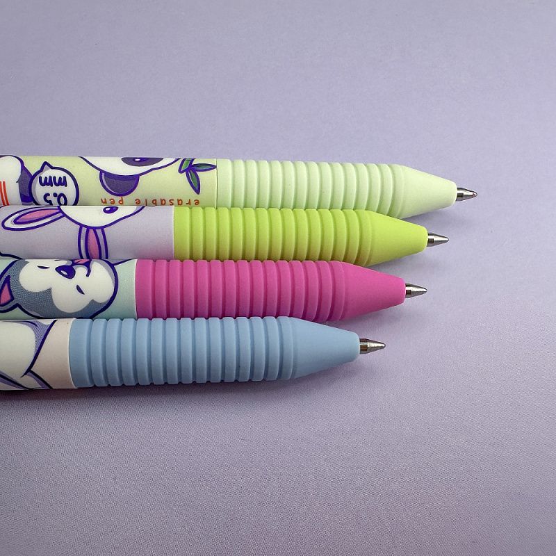 Ручка гелевая "DeleteSlimClick. Kawaii Animals пиши-стирай", 0,5 мм, пластик, ассорти, синий