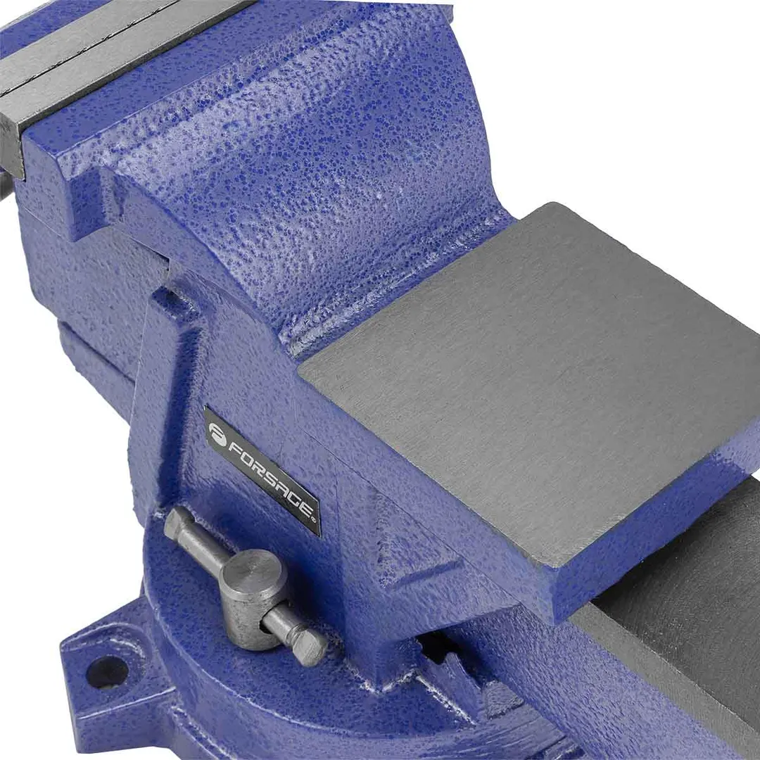 Тиски стальные поворотные с наковальней 4''-100 мм Forsage F-6540604W