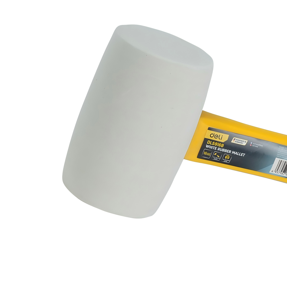 Киянка резиновая черная Deli YS EDL5908B, 0.224 кг, фибергласовая рукоятка