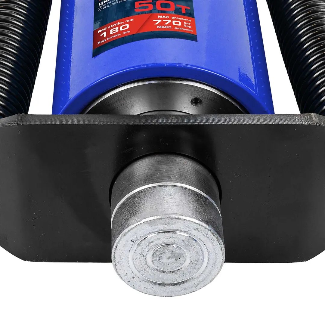 Цилиндр гидравлический 50 т, для пресса в комплекте со станцией гидравлической и манометром, Forsage F-0101-3Y