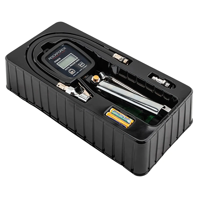 Пистолет для подкачки шин с цифровым манометром для грузовых а/м 0-14bar, psi, bar, kpa, kg/cm2, раб. t -18 +40 гр RockForce RF-9T0401D