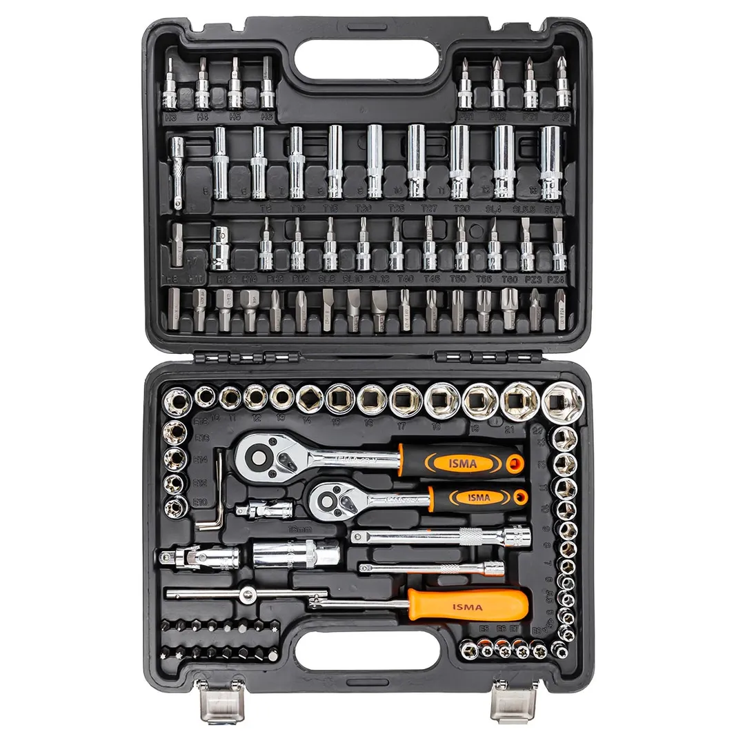 Набор инструментов 108 пр. 1/4''&3/8'' 6-гр. ISMA ISMA-41082-5DS