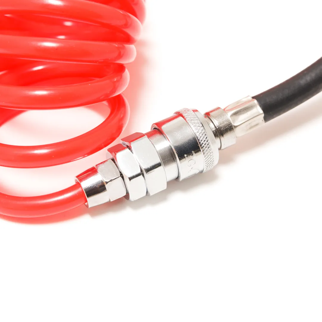 Компрессор поршневой автомобильный с витым шлангом 45 л/мин, 23А 12V, питание на клеммы Forsage F-95